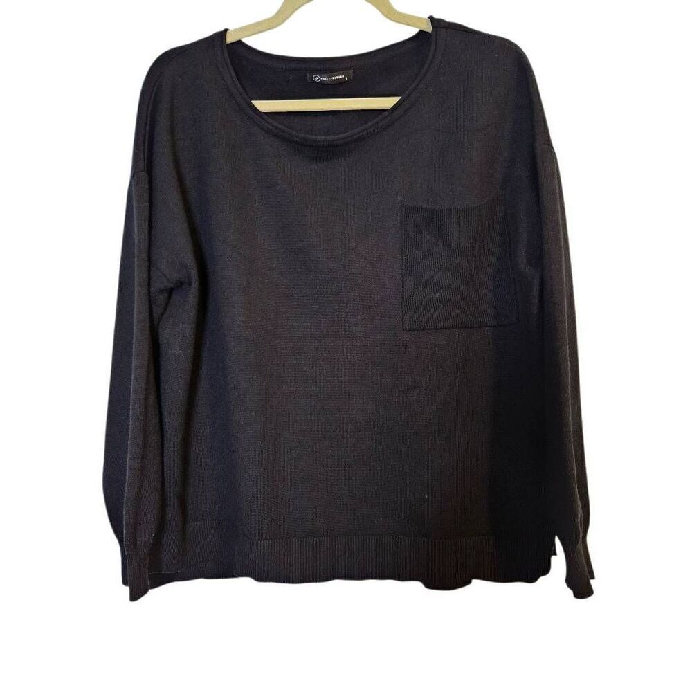 Pretty Garden sweater, black. Size L.  #863